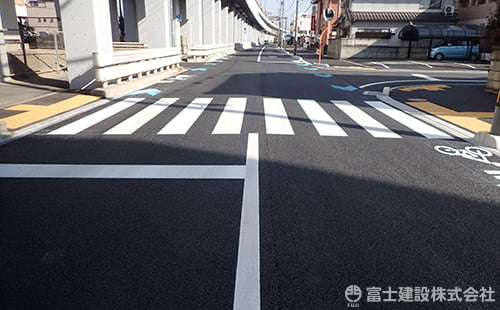 自転車通行空間整備工事(福山駅旭町線・30-1)
